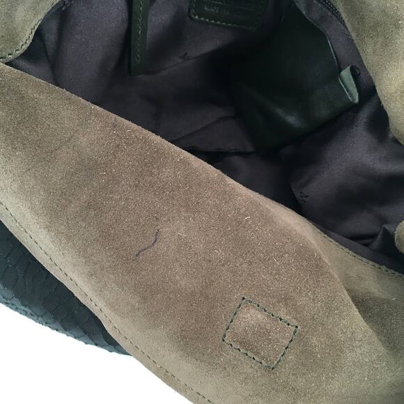 MaxMara Fold Over Leather Hobo Handle Bag - Picture 8 of 8